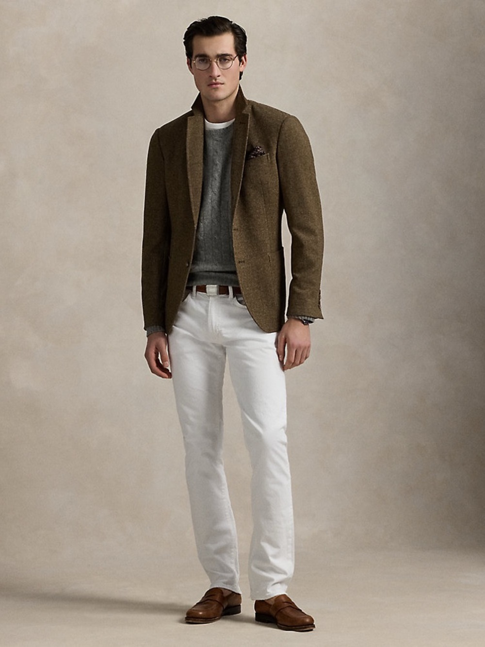 Polo Ralph Lauren Varick Slim Straight White Jeans